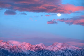 Eastern Sierra Pink Winter Sunrise