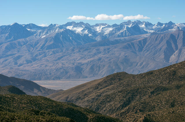 Palisade Range and Clouds