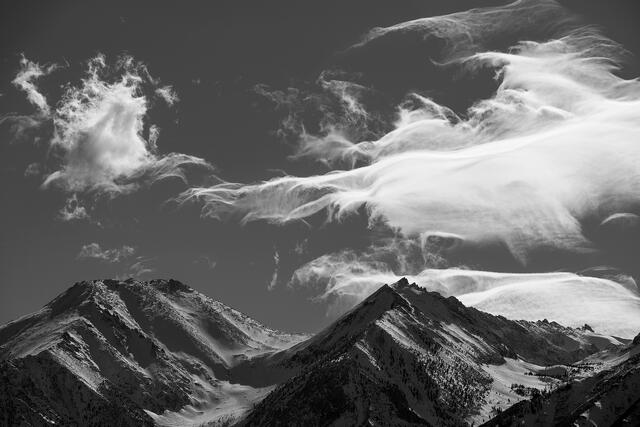 Cloud Formations Over Sierras