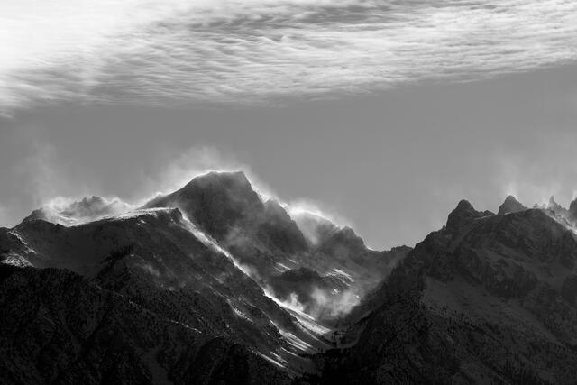 Eastern Sierra Windy Afternoon
