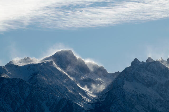 Eastern Sierra Windy Afternoon
