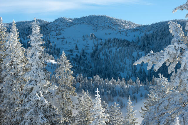 Winter Sunrise Above Tahoe