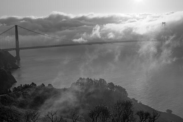 Rising Fog at the Bridge