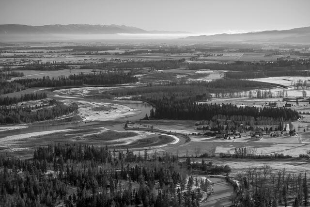 Kalispell Winter Aerial