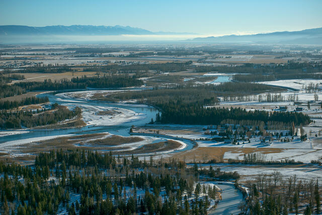 Kalispell Winter Aerial