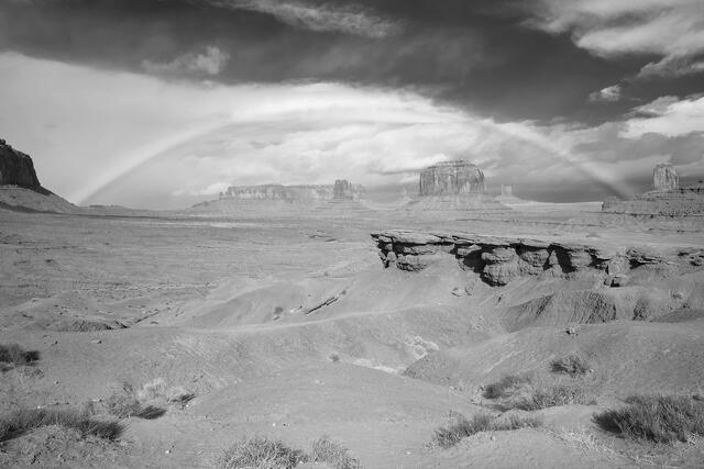 Rainbow Over Monuments