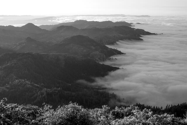 Summer Sunrise Above Calistoga